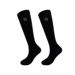 Harcour - Chaussettes d'équitation unisexe Chris noir