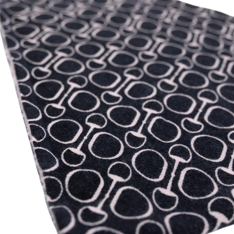 Harcour - Foulard Heritage marine/ rose poudré