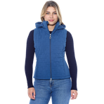 Harcour - Mouwloos damesvest Bernie steel blue | - Ohlala