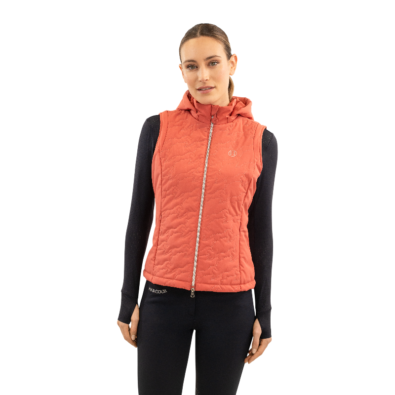 Harcour - Gilet sans manches femme Betty pamplemousse | - Ohlala