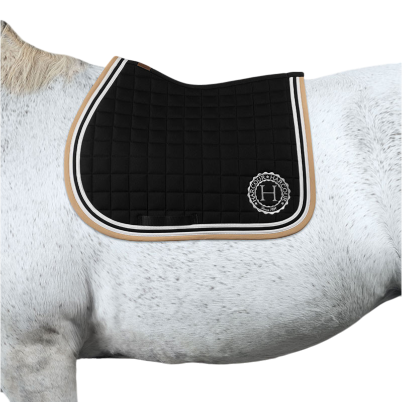 Harcour - Tapis de selle Soft noir