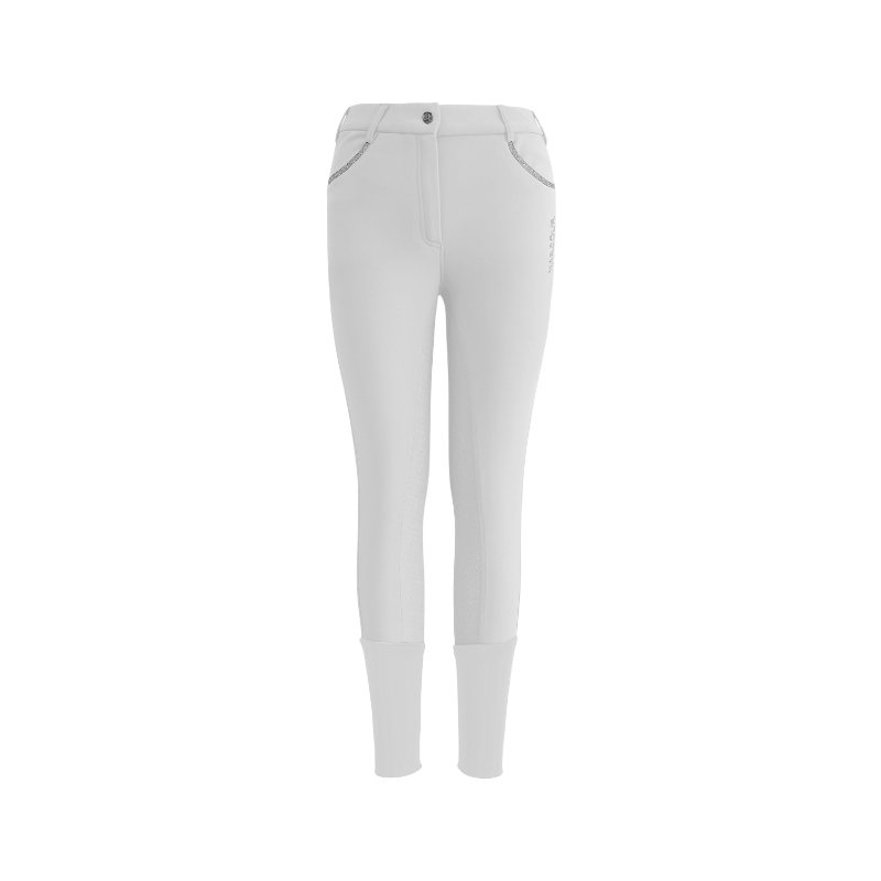 Harcour - Pantalon d'équitation femme Boogie blanc