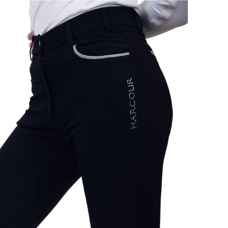 Harcour - Pantalon d'équitation femme Boogie marine | - Ohlala