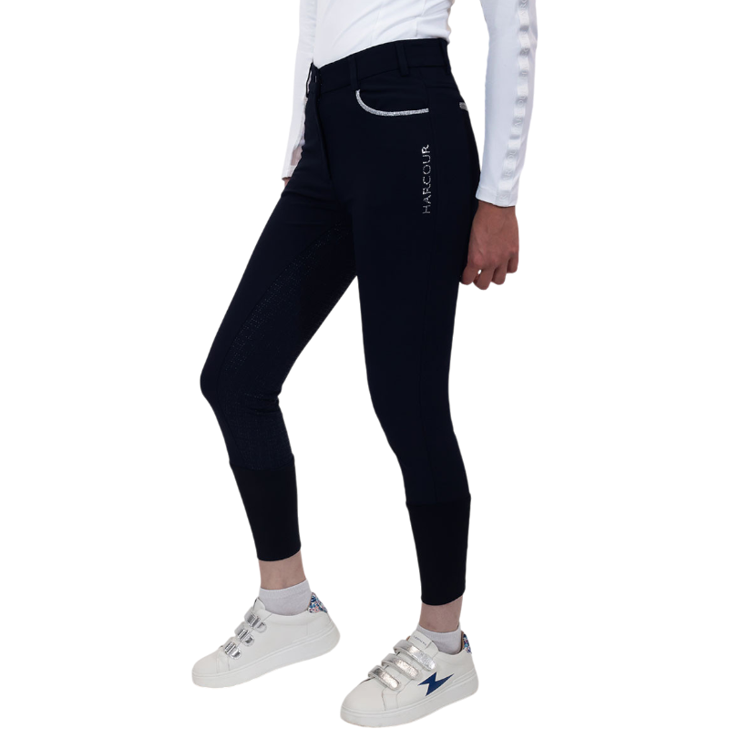 Harcour - Pantalon d'équitation femme Boogie marine | - Ohlala