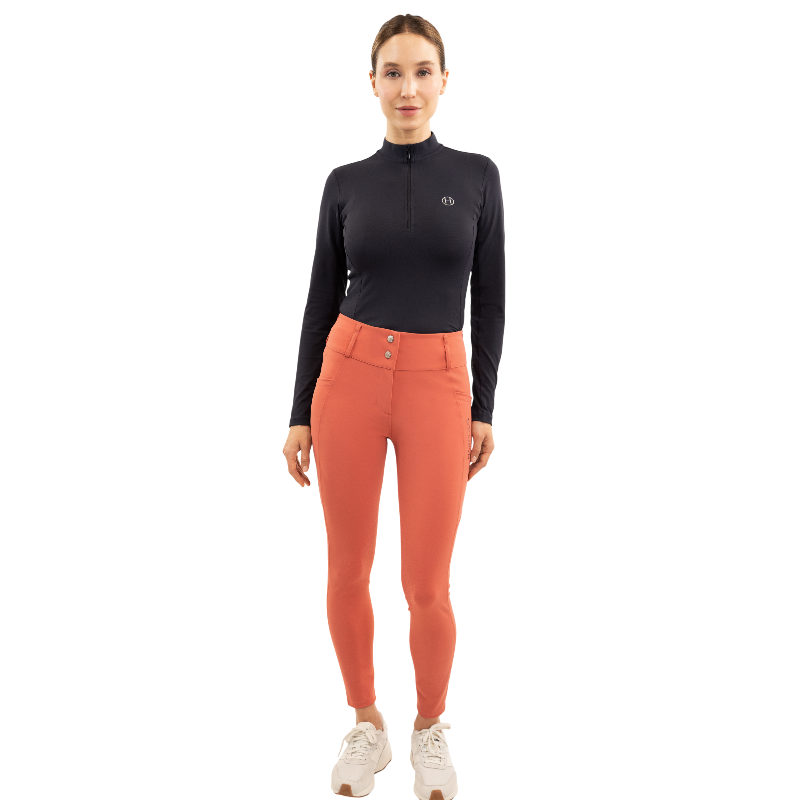 Harcour - Pantalon d'équitation femme Ludivine pamplemousse | - Ohlala