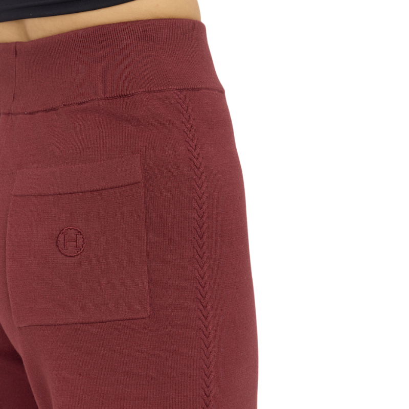 Harcour - Pantalon maille femme Chelsea vigne