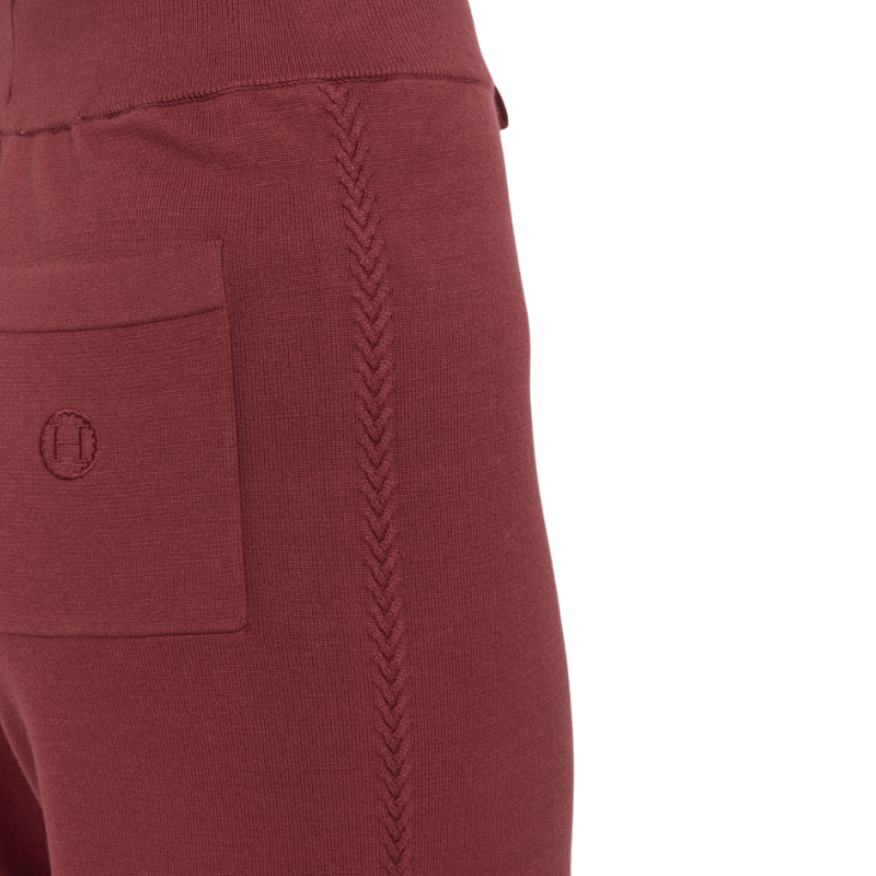 Harcour - Pantalon maille femme Chelsea vigne