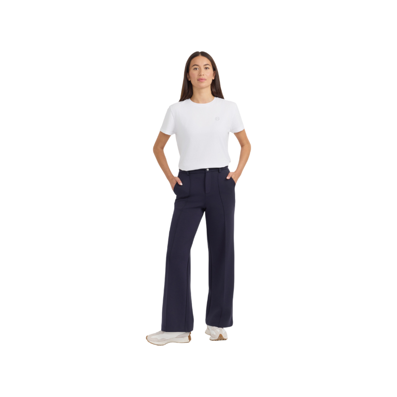 Harcour - Pantalon maille femme Cleophee marine