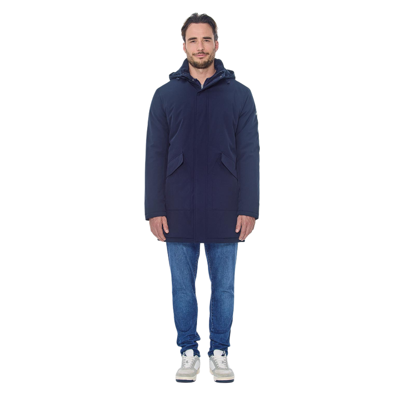 Harcour - Parka longue homme Paulin marine | - Ohlala