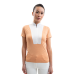 Harcour - Wedstrijd polo korte mouwen dames Paris abrikoos | - Ohlala