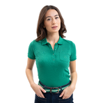 Harcour - Dames polo korte mouwen Pamoly emerald green | - Ohlala