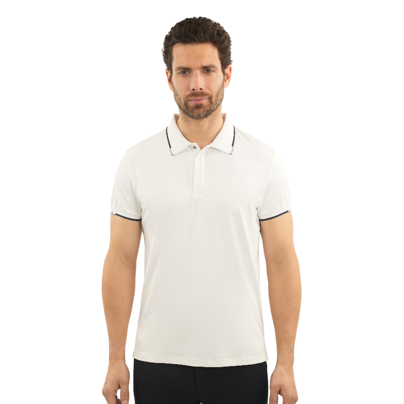 Harcour - Polo manches courtes homme Ben blanc | - Ohlala