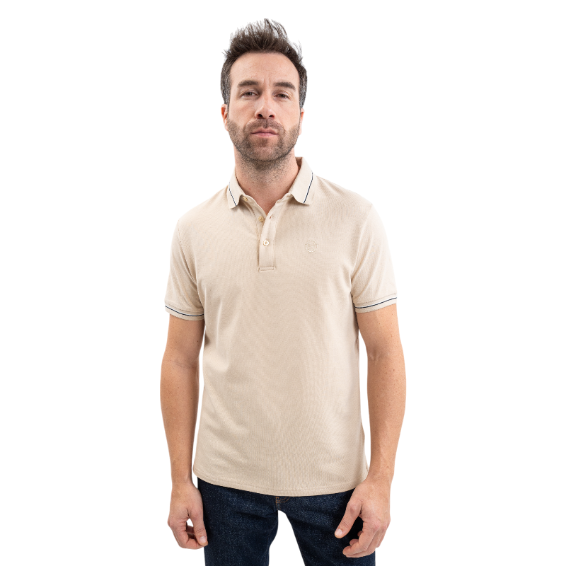 Harcour - Polo manches courtes homme Oscar lin | - Ohlala