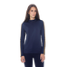 Harcour - Warm poloshirt lange mouwen dames Pistach marine | - Ohlala