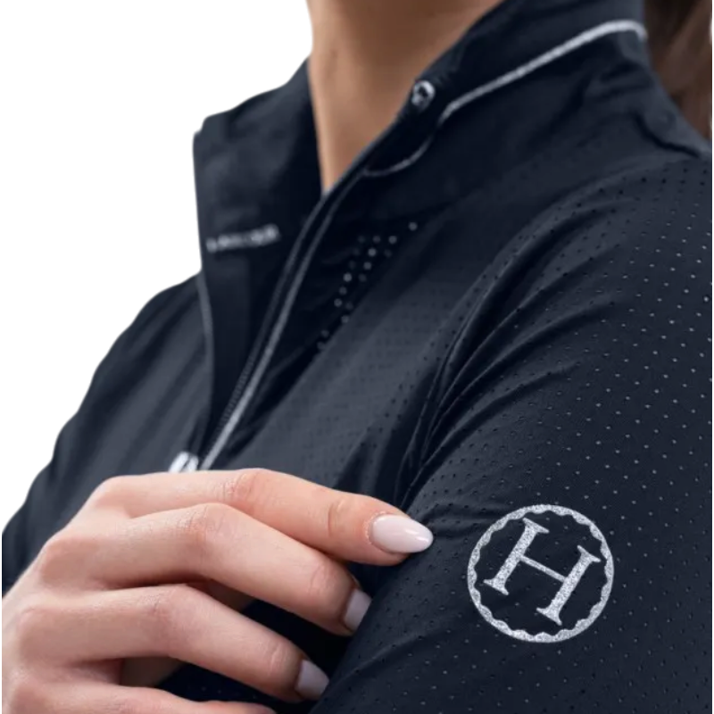Harcour - Polo manches longues femme Breezi marine