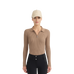 Harcour - Polo manches longues femme Celeste moka