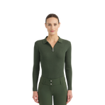 Harcour - Polo manches longues femme Celeste trèfle