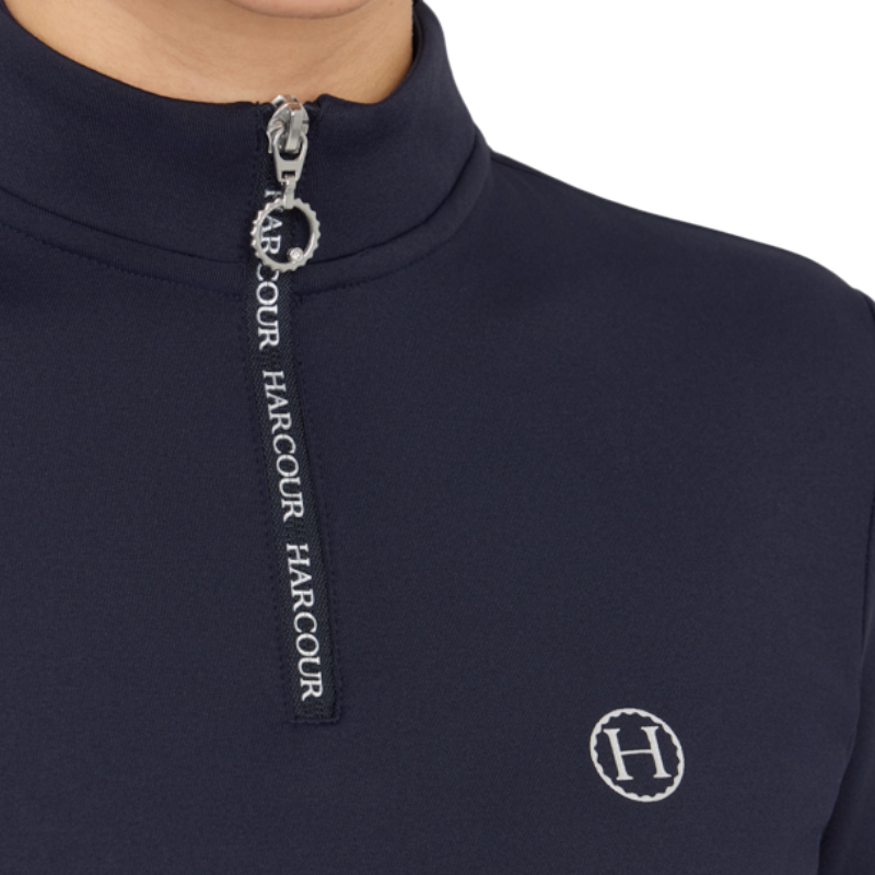 Harcour - Polo manches longues femme Claudia marine
