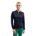Harcour - Dames polo lange mouwen Pepite marine | - Ohlala