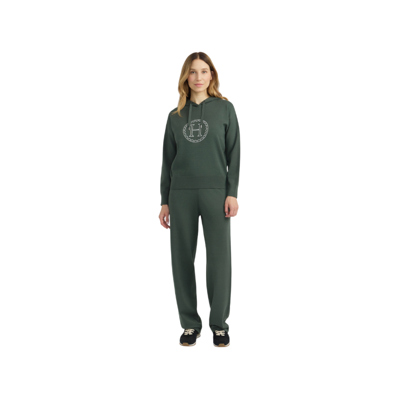 Harcour - Pull à capuche manches longues femme Capucine trèfle