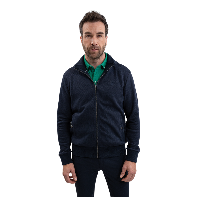 Harcour - Pull manches longues homme Simon marine