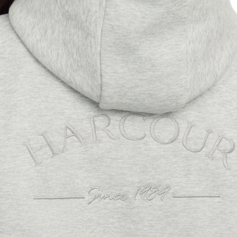 Harcour - Sweat à capuche femme Charlie gris chiné