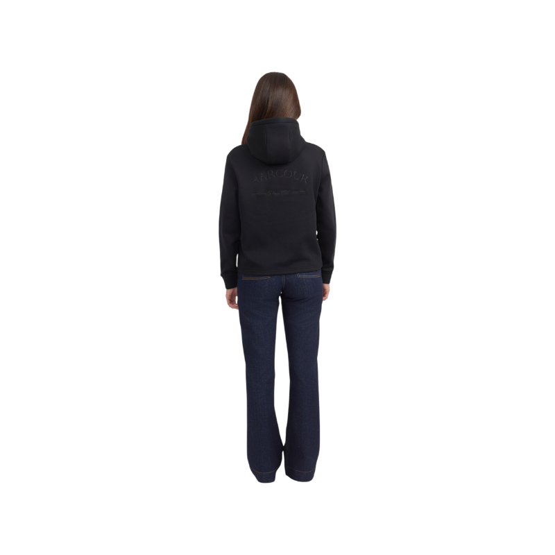 Harcour - Sweat à capuche femme Charlie noir