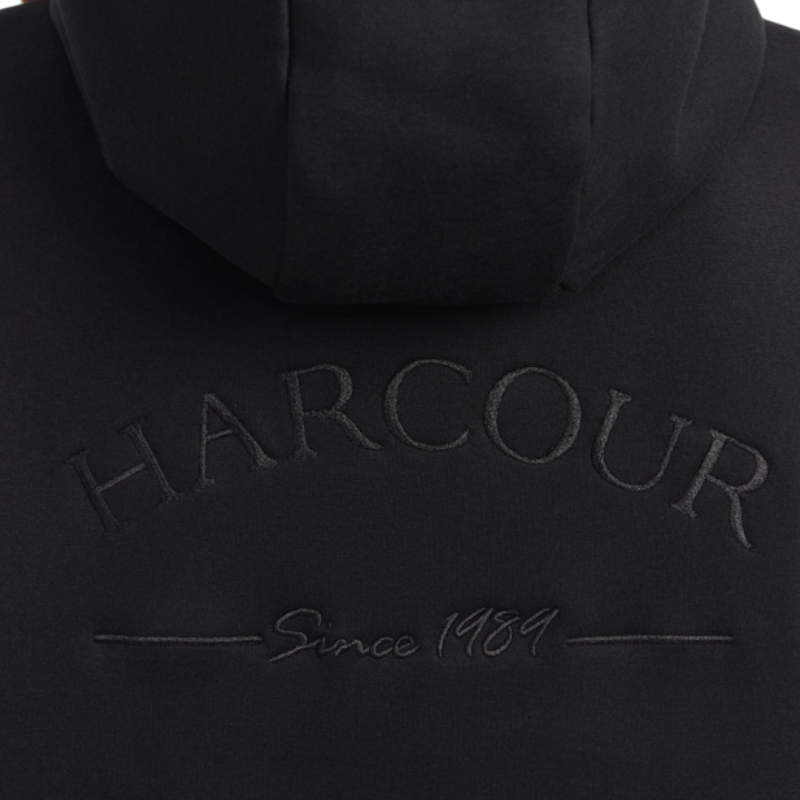 Harcour - Sweat à capuche femme Charlie noir