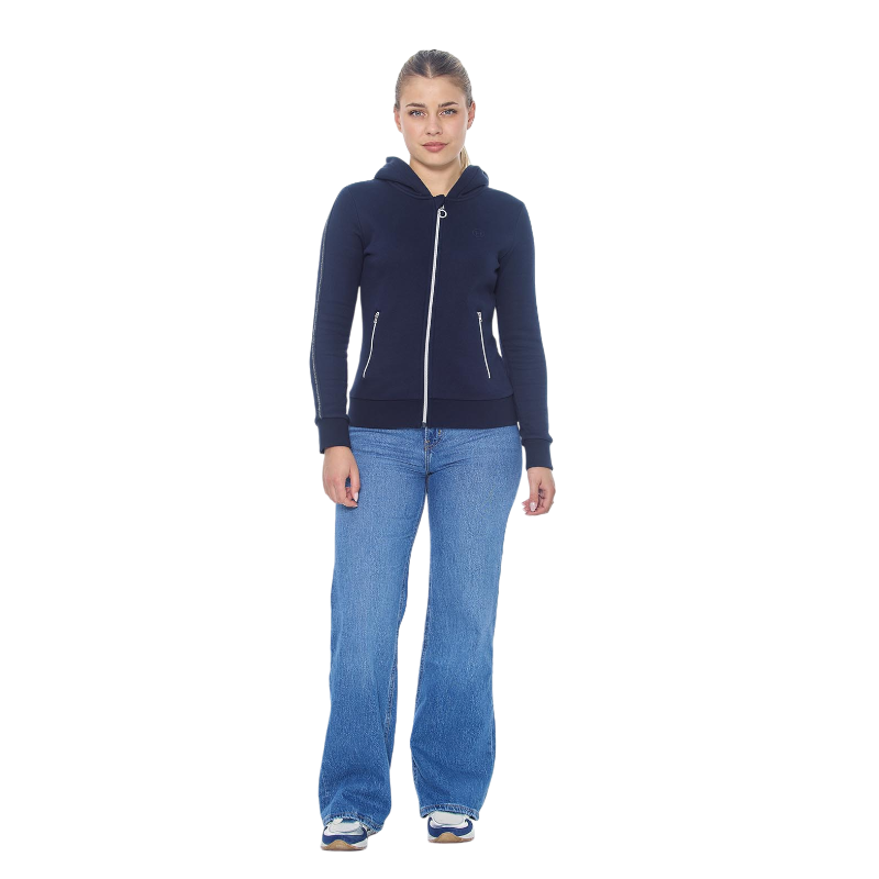 Harcour - Sweat à zip manches longues femme Sworm marine | - Ohlala