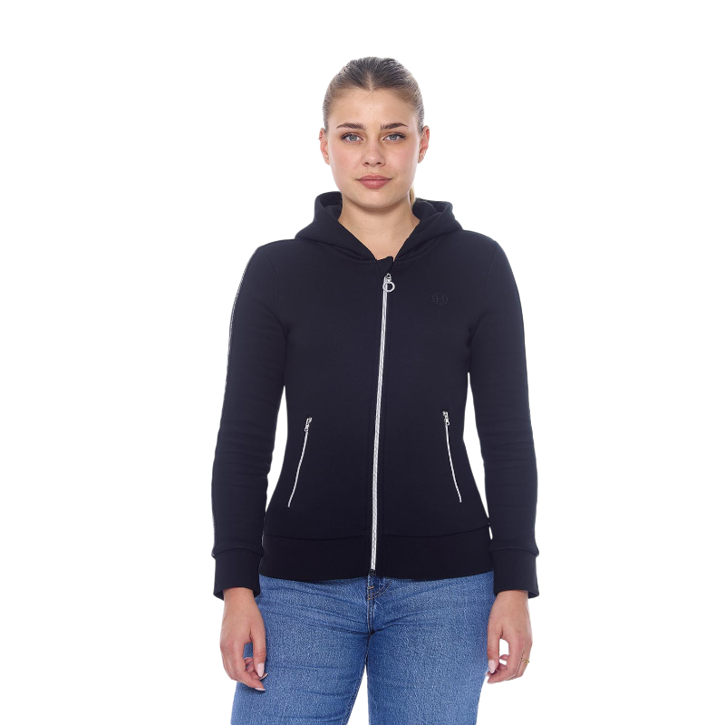 Harcour - Sweat à zip manches longues femme Sworm noir