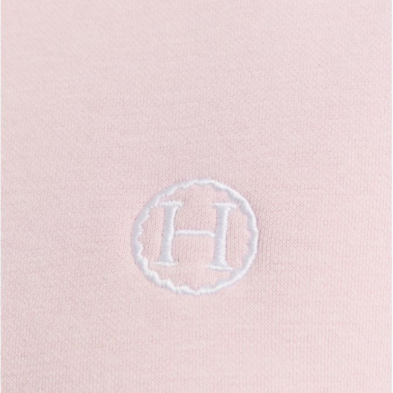 Harcour - Sweat manches longues femme Coeur Octobre Rose pétale