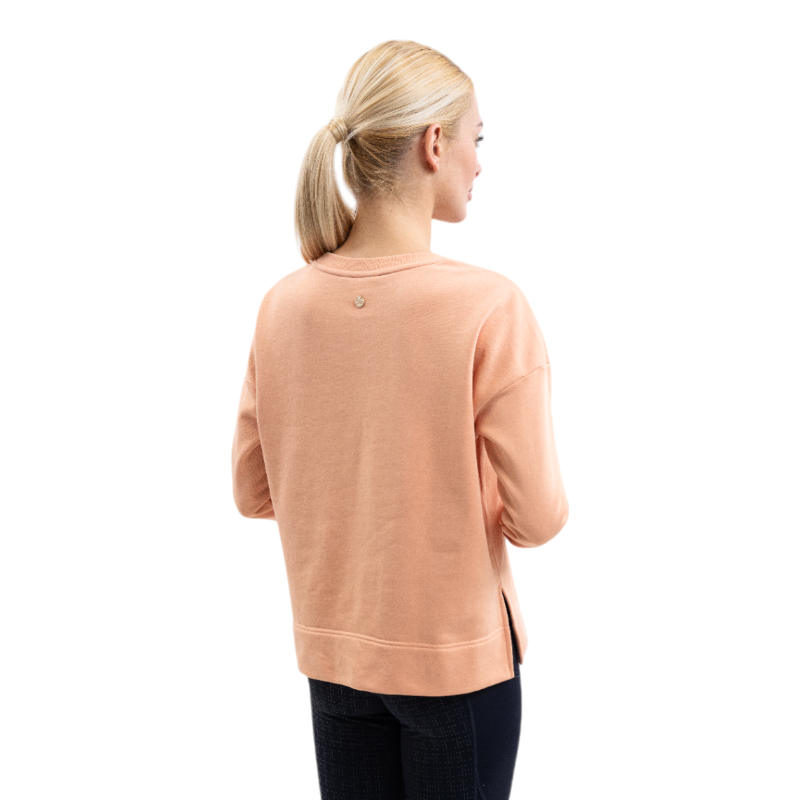 Harcour - Sweat manches longues femme Santana abricot