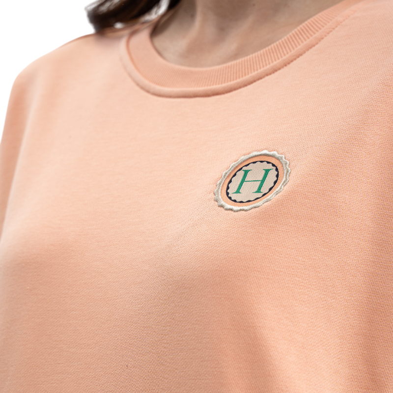Harcour - Sweat manches longues femme Santana abricot