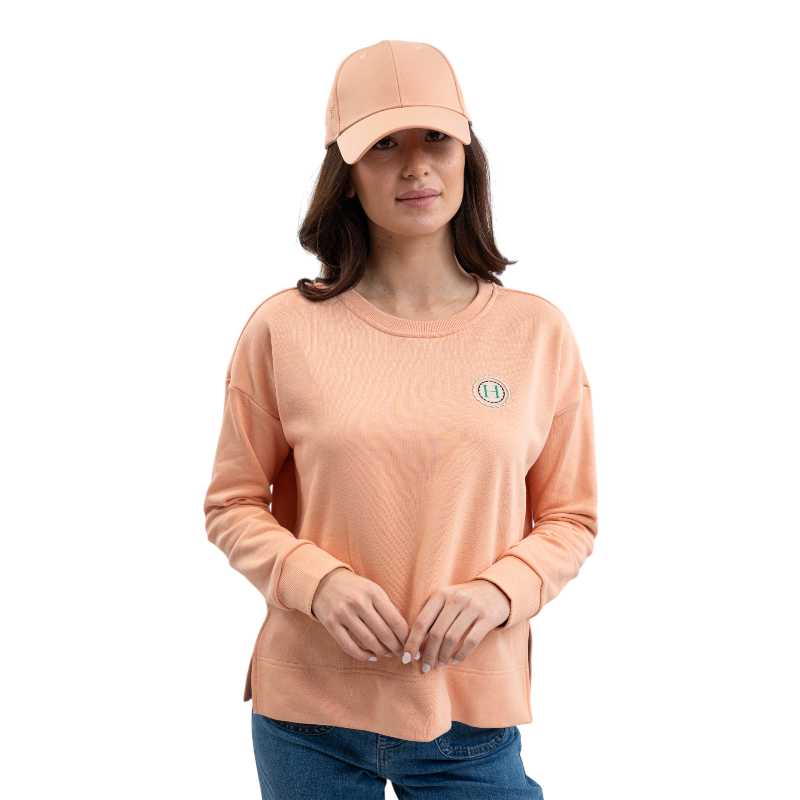 Harcour - Sweat manches longues femme Santana abricot