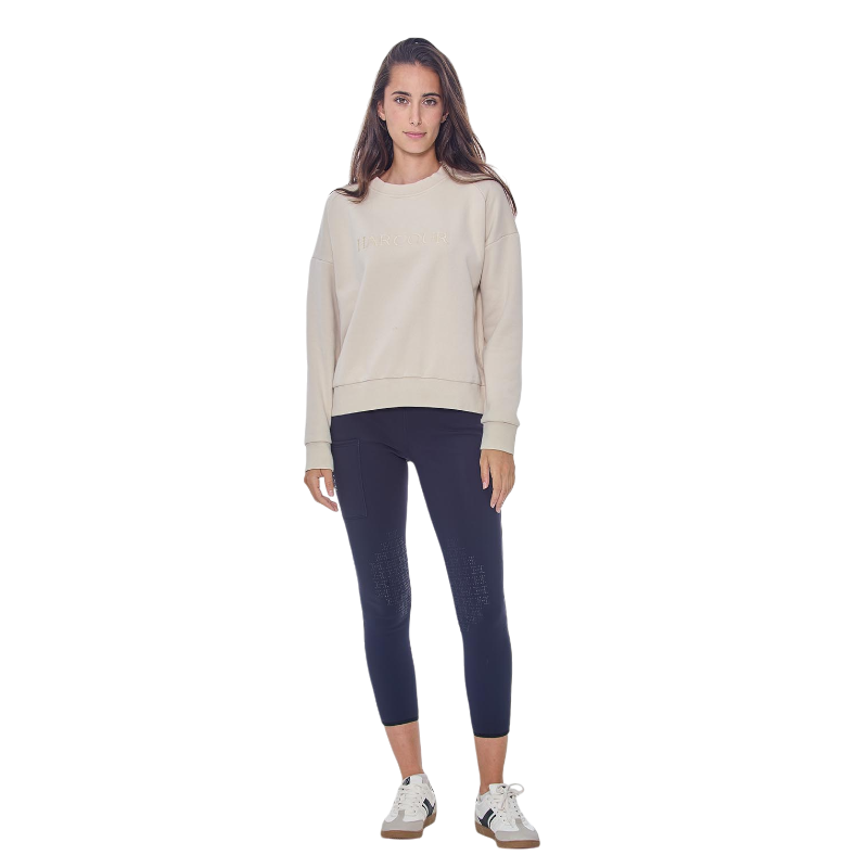 Harcour - Sweat manches longues femme Sirius ivoire