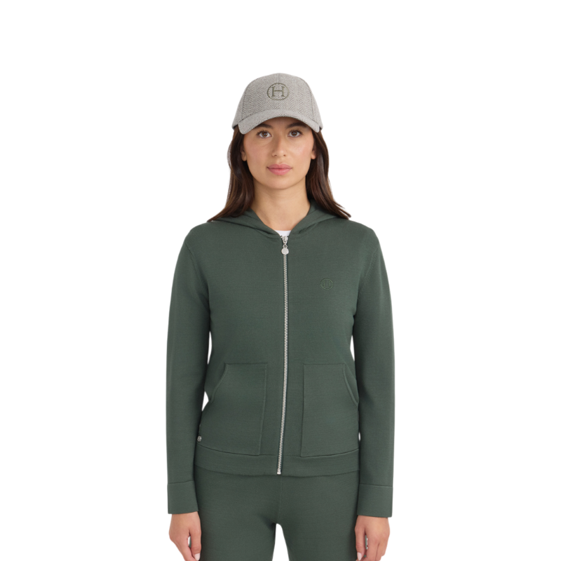 Harcour - Sweat manches longues zippé femme Amelie trèfle