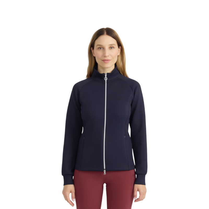 Harcour - Sweat technique zippé femme Clotilde marine