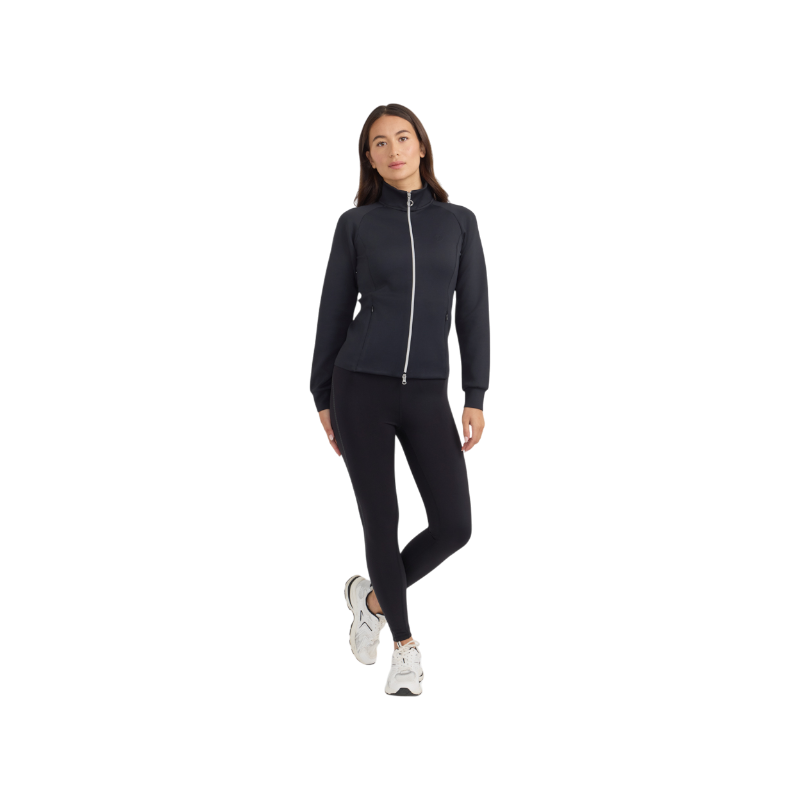 Harcour - Sweat technique zippé femme Clotilde noir