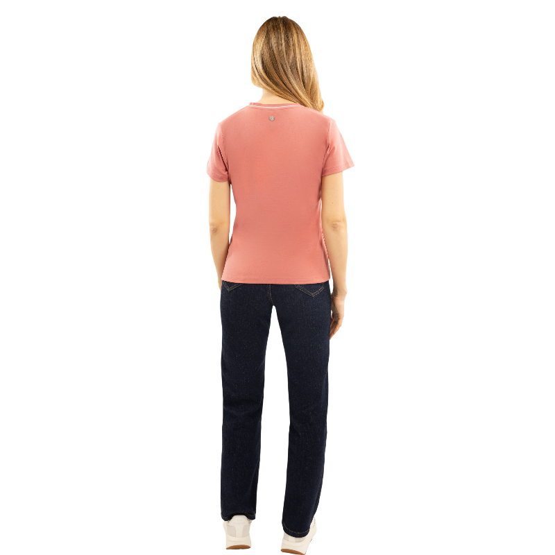Harcour - Dames T-shirt korte mouwen Berenice rose aurore | - Ohlala