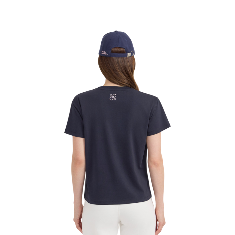 Harcour - T-shirt manches courtes femme Paddock marine