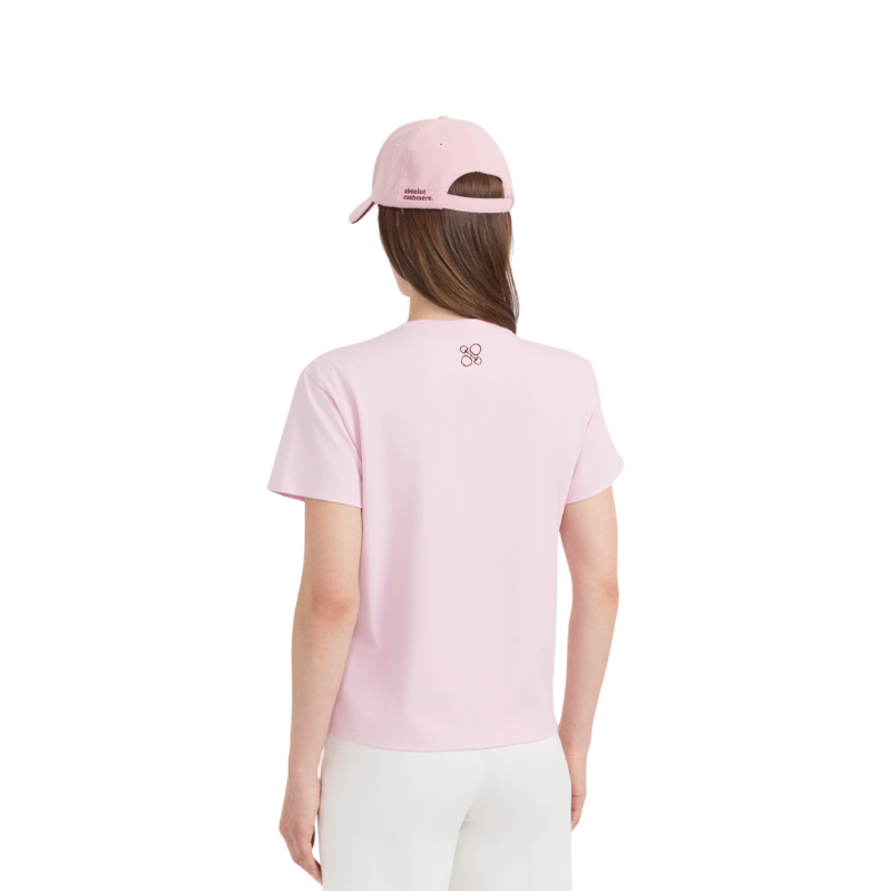 Harcour - T-shirt manches courtes femme Paddock rose poudré