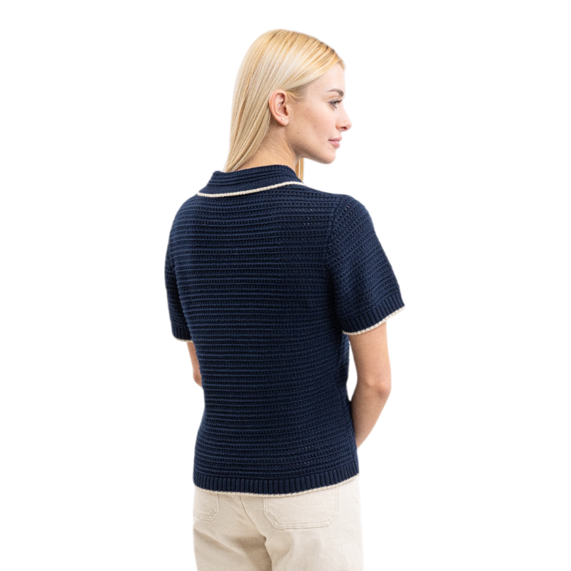 Harcour - T-shirt manches courtes femme Pony marine