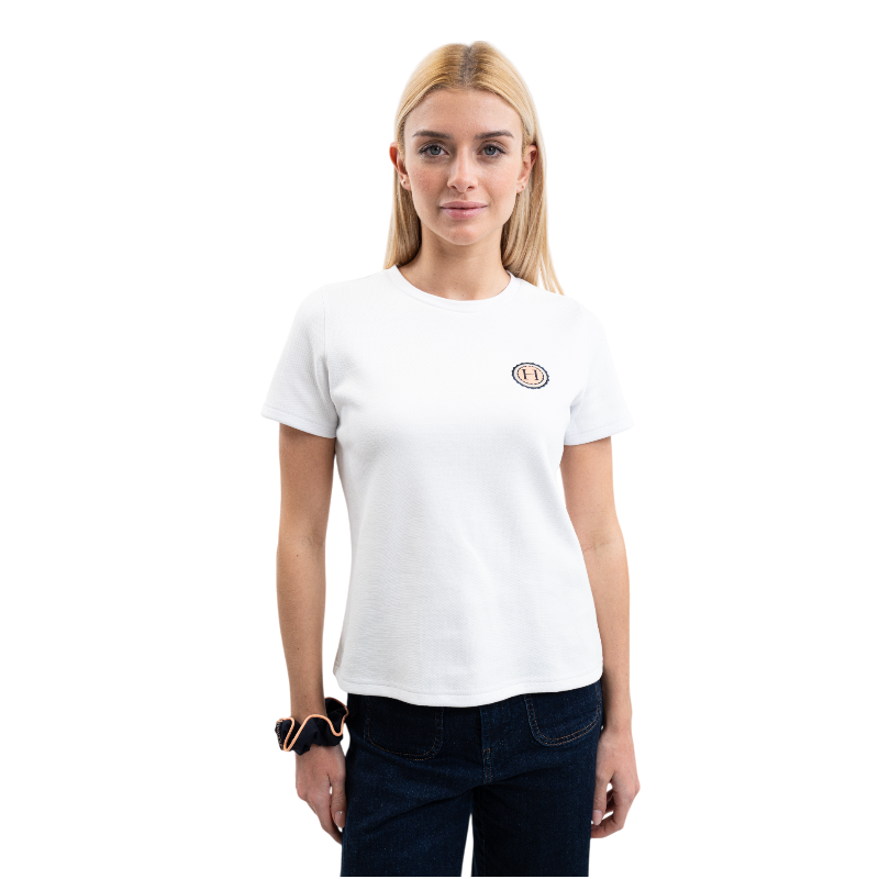Harcour - T-shirt manches courtes femme Tchaka blanc