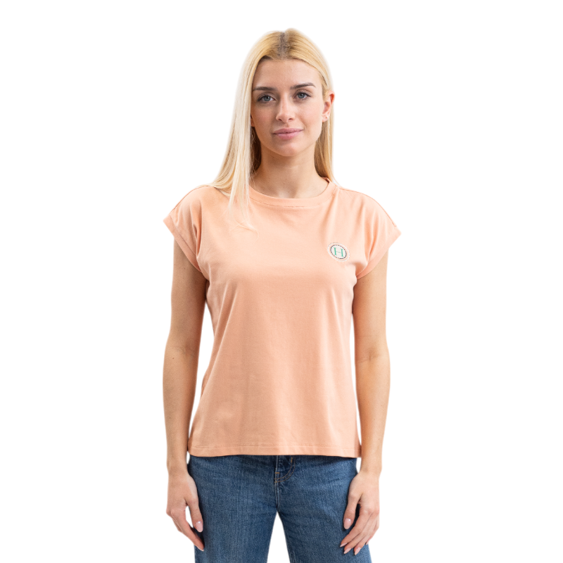 Harcour - T-shirt manches courtes femme Telma abricot