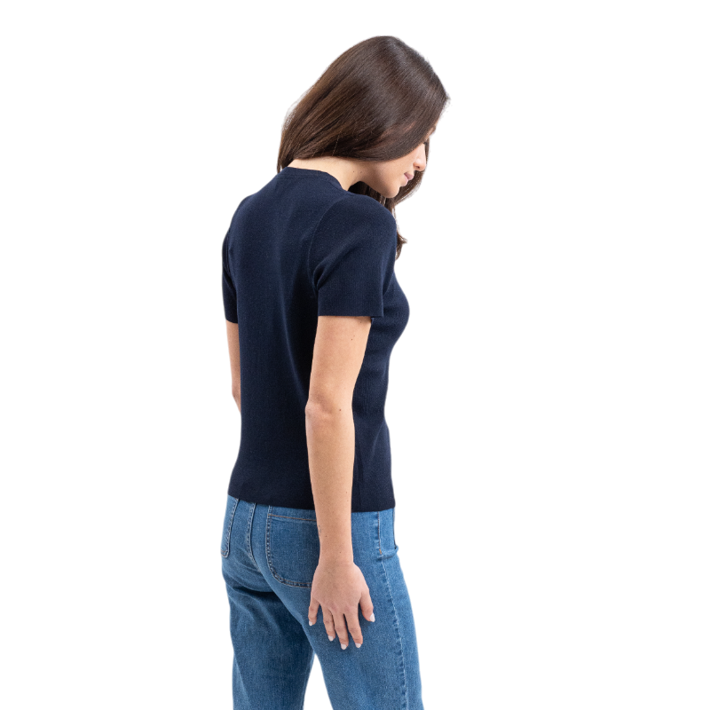 Harcour - T-shirt manches courtes femme Tzimi marine