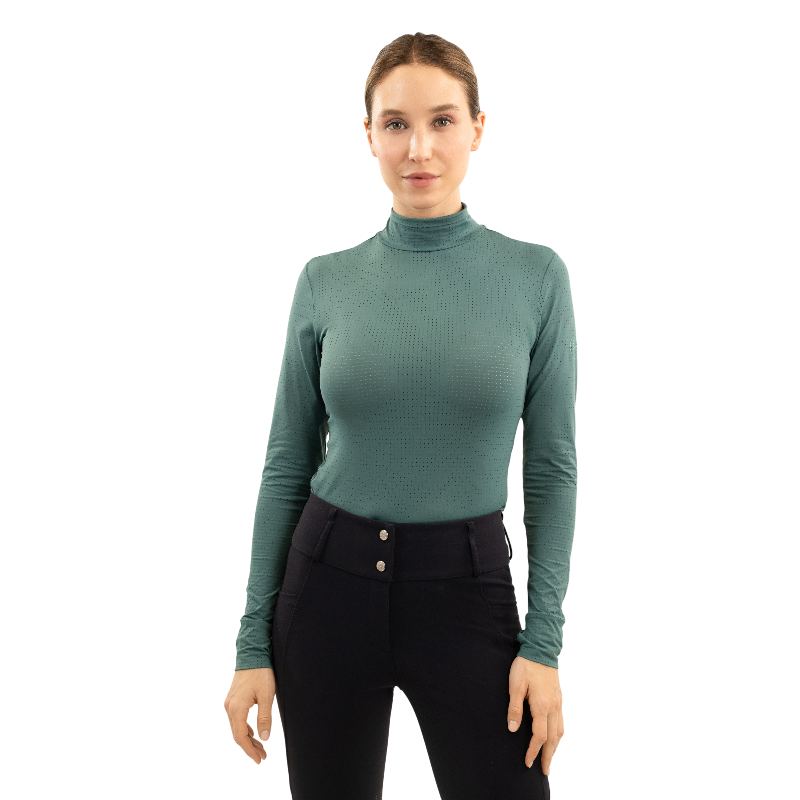 Harcour - Dames longsleeve Bluvea eendenbordblauw | - Ohlala