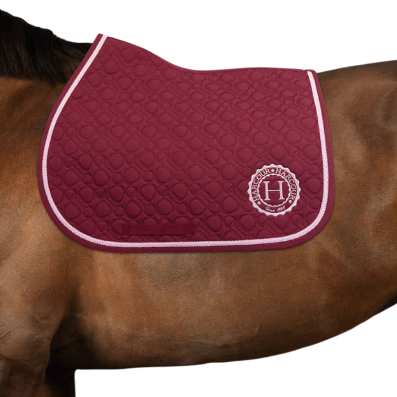 Harcour - Tapis de selle Cadence bordeaux
