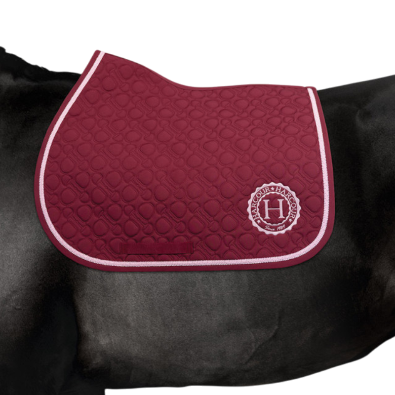 Harcour - Tapis de selle Cadence bordeaux