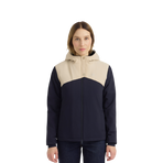 Harcour - Veste chaude manches longues femme Siam marine/ crème