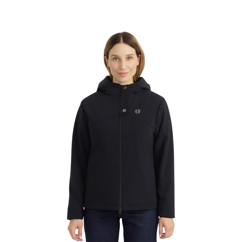 Harcour - Veste chaude manches longues femme Siam noir